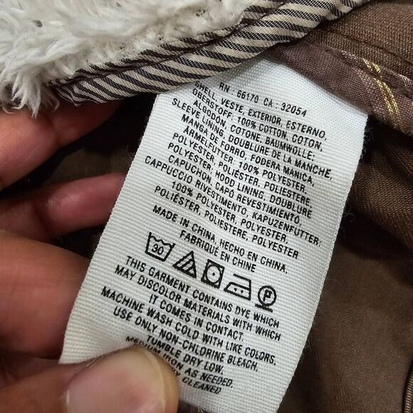 Hei Hei Coat Jacket Women Brown Small Full Zipper Polyester Hoodie Long Sleeve - Picture 7 of 9